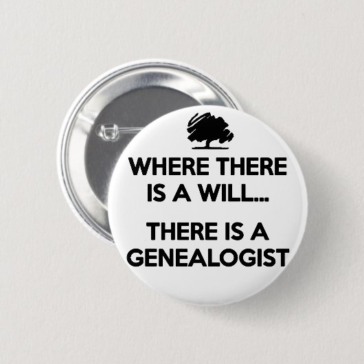 "Wo es gibt, wird A…" Knopf Button (Vorne & Hinten)