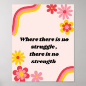 Wo es keinen Kampf gibt, gibt es keine Stärke Poster (Vorne)