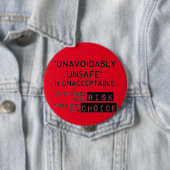 Wo es Risiko gibt, muss es auserlesen geben Button (Beispiel)