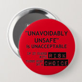 Wo es Risiko gibt, muss es auserlesen geben Button (Vorne & Hinten)