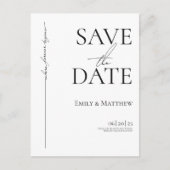 Wo ewig Save the Date beginnt Ankündigungspostkarte (Vorderseite)