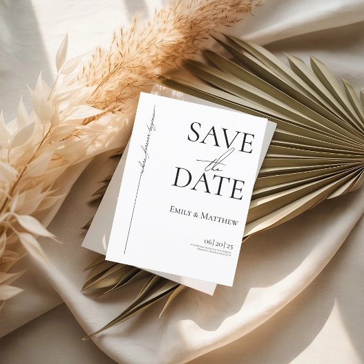 Wo ewig Save the Date beginnt Ankündigungspostkarte