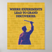 Wo Experimente zu großen Entdeckungen führen Lab Poster (Vorne)