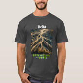 Wo Fluss Meere trifft: Delta Drift Charcoal T-Shir T-Shirt (Vorderseite)