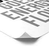Wo Fokus auf Energieflüsse geht Poster (Ecke)