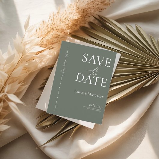 Wo Forever Save the Date anfing Sage Ankündigungspostkarte