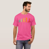 Wo Funny Human Cricket Evolution Funny Cricket T-Shirt (Vorne ganz)
