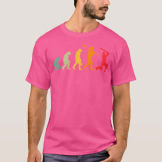 Wo Funny Human Cricket Evolution Funny Cricket T-Shirt