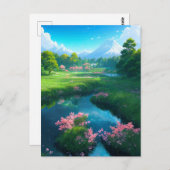 Wo Gebirge und Träume kollidieren Postkarte (Vorne/Hinten)