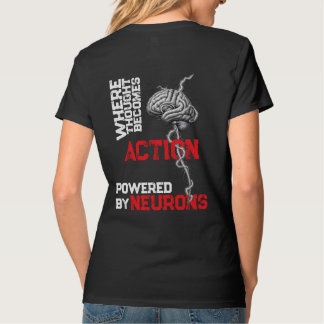 Wo Gedanke zur Aktion wird — Neuronale Kraft T-Shirt