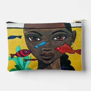 Wo Gedanken schwimmen   Schwarze Frauenkunst Afroz Zubehörtasche