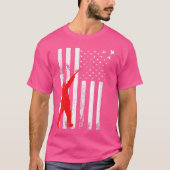 Wo Gun Rifle Duck Junting American Flag T-Shirt (Vorderseite)