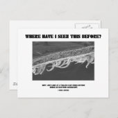 Wo habe ich das schon mal gesehen? Tomatenleaf Postkarte (Vorne/Hinten)