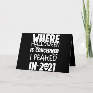 Wo Halloween betrifft, erreichte ich 2021 meinen H Dankeskarte