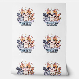 Wo Haustiere Niedliche Haustiere sind Kunst Tapete