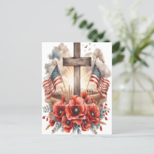 Wo Helden in Farbe schlafen Feiertagspostkarte