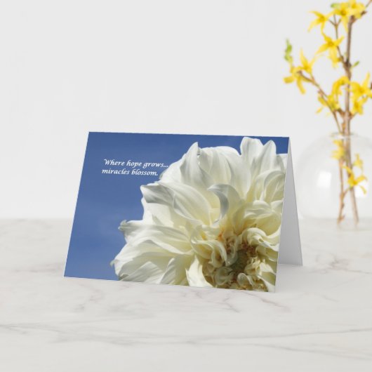 Wo Hoffnung wächst Karte (Gelbe Blume)