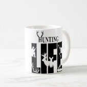 Wo Hunting Leben Kaffeetasse (VorderseiteRechts)