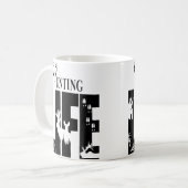 Wo Hunting Leben Kaffeetasse (Vorderseite Links)