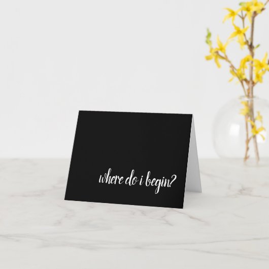 Wo ich anfange tut mir leid karte (Gelbe Blume)