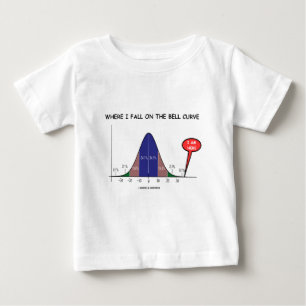 Wo ich auf die Bell-Kurve ich falle, sind hier Baby T-shirt