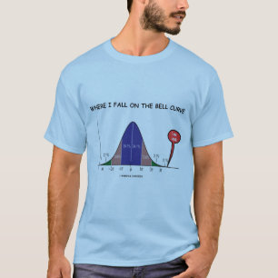 Wo ich auf die Bell-Kurve ich falle, sind hier T-Shirt
