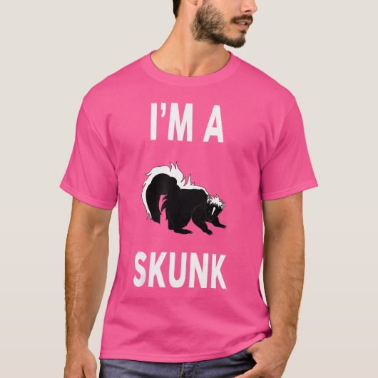 Wo ich ein Skunk Funny Skunk bin T-Shirt (Vorderseite)