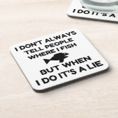 Wo ich fische getränkeuntersetzer (Linke Seite)