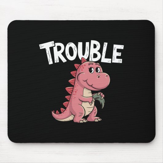 Wo ich hingehe, folgt Ärger, ich bin Ärger Lustige Mousepad (Vorne)