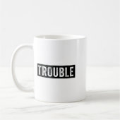 Wo ich hingehe, folgt Ärger Lustiges passendes Paa Kaffeetasse (Links)