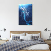 Wo ich hingehöre Mermaid Wrapped Canvas Leinwanddruck (Insitu (Schlafzimmer))