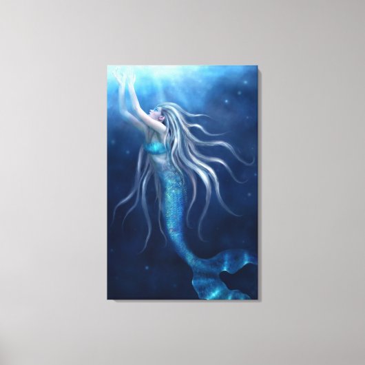 Wo ich hingehöre Mermaid Wrapped Canvas Leinwanddruck (Vorderseite)