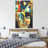 Wo Ideen leben Leinwanddruck (Insitu (Schlafzimmer))