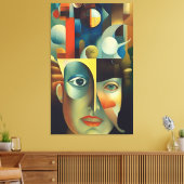 Wo Ideen leben Leinwanddruck (Insitu (Wohnzimmer))