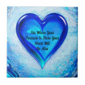 Wo Ihr Schatz die Bibelpassage fördert Fliese (Vorderseite)