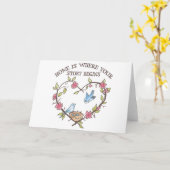 Wo Ihre Geschichte beginnt Karte (Gelbe Blume)