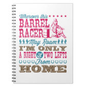 Wo immer dieser Barrel Racer kann Roam Barrel Raci Notizblock (Vorderseite)