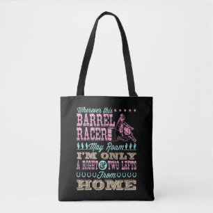 Wo immer dieser Barrel Racer kann Roam Barrel Raci Tasche