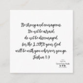 Wo immer ich die Einschließungskarte nehme Begleitkarte (Rückseite)