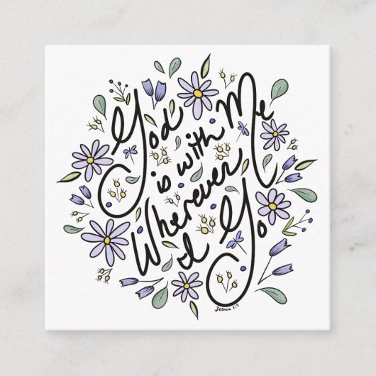 Wo immer ich die Einschließungskarte nehme Begleitkarte (Vorderseite)