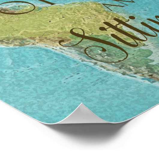 Wo in der Welt sitze ich? Poster (Ecke)