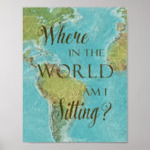 Wo in der Welt sitze ich? Poster (Vorne)