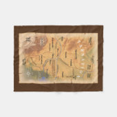 Wo in Tarnation? (Funny Map) Fleecedecke (Vorderseite (Horizontal))