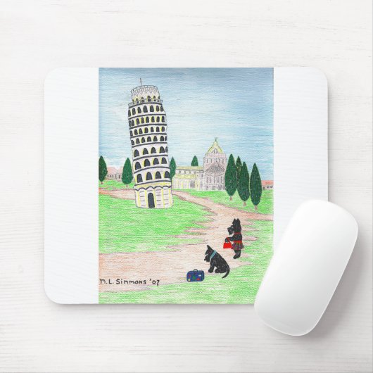 Wo ist also die Pizza? Mousepad (Mit Mouse)