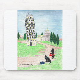 Wo ist also die Pizza? Mousepad