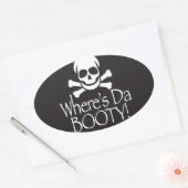 Wo ist Da Hintern Ovaler Aufkleber (Umschlag)