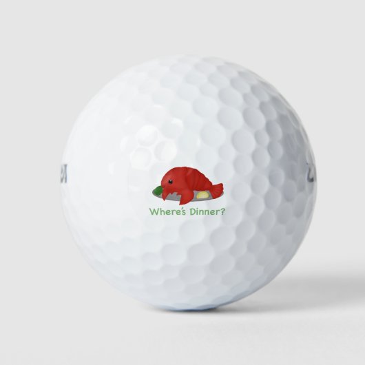 Wo ist das Abendessen? Hummer Golfball (Vorderseite)