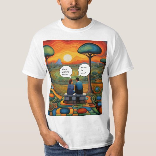 Wo ist das Bairn T-Shirt (Vorderseite)