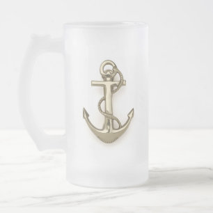 Wo ist das Boot. Mattglas Bierglas