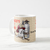 Wo ist das Feuer Feuerwehr Tasse (Vorderseite Links)
